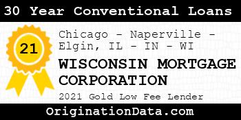 WISCONSIN MORTGAGE CORPORATION 30 Year Conventional Loans gold