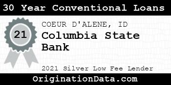 Columbia State Bank 30 Year Conventional Loans silver