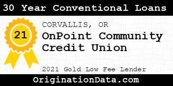 OnPoint Community Credit Union 30 Year Conventional Loans gold