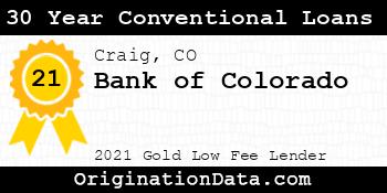 Bank of Colorado 30 Year Conventional Loans gold