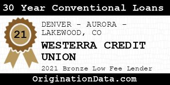 WESTERRA CREDIT UNION 30 Year Conventional Loans bronze