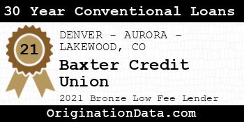 Baxter Credit Union 30 Year Conventional Loans bronze