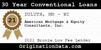 American Mortgage & Equity Consultants  30 Year Conventional Loans bronze