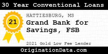 Grand Bank for Savings FSB 30 Year Conventional Loans gold