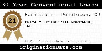 PRIMARY RESIDENTIAL MORTGAGE  30 Year Conventional Loans bronze