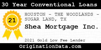 Shea Mortgage  30 Year Conventional Loans gold