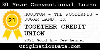 TOGETHER CREDIT UNION 30 Year Conventional Loans gold