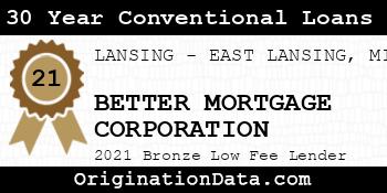 BETTER MORTGAGE CORPORATION 30 Year Conventional Loans bronze