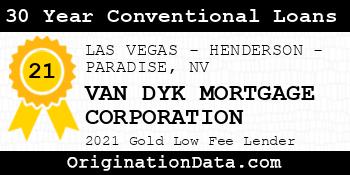 VAN DYK MORTGAGE CORPORATION 30 Year Conventional Loans gold