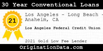 Los Angeles Federal Credit Union 30 Year Conventional Loans gold