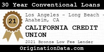 CALIFORNIA CREDIT UNION 30 Year Conventional Loans bronze