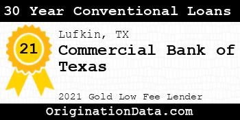Commercial Bank of Texas 30 Year Conventional Loans gold