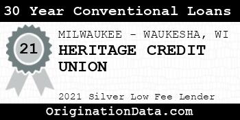 HERITAGE CREDIT UNION 30 Year Conventional Loans silver
