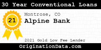 Alpine Bank 30 Year Conventional Loans gold