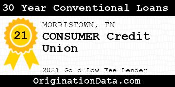CONSUMER Credit Union 30 Year Conventional Loans gold