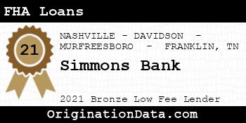 Simmons Bank FHA Loans bronze