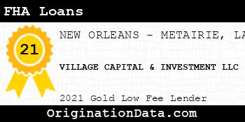 VILLAGE CAPITAL MORTGAGE FHA Loans gold