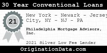 Philadelphia Mortgage Advisors 30 Year Conventional Loans silver