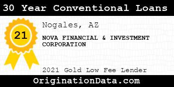 NOVA FINANCIAL & INVESTMENT CORPORATION 30 Year Conventional Loans gold