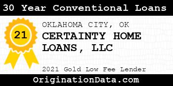 CERTAINTY HOME LOANS  30 Year Conventional Loans gold