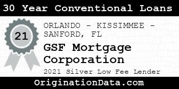 GSF Mortgage Corporation 30 Year Conventional Loans silver