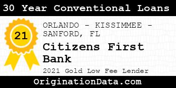 Citizens First Bank 30 Year Conventional Loans gold