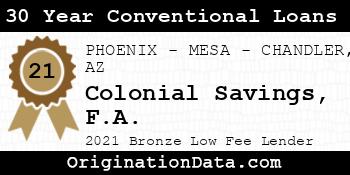 Colonial Savings F.A. 30 Year Conventional Loans bronze