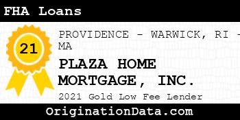 PLAZA HOME MORTGAGE  FHA Loans gold