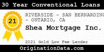 Shea Mortgage  30 Year Conventional Loans gold