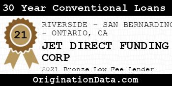 JET DIRECT FUNDING CORP 30 Year Conventional Loans bronze