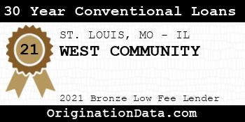 WEST COMMUNITY 30 Year Conventional Loans bronze