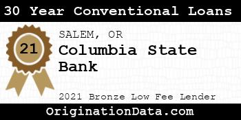 Columbia State Bank 30 Year Conventional Loans bronze