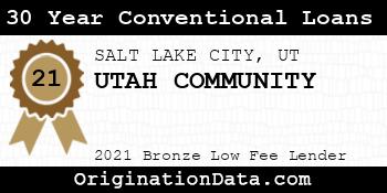 UTAH COMMUNITY 30 Year Conventional Loans bronze