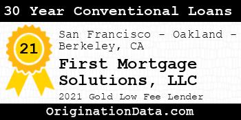 First Mortgage Solutions 30 Year Conventional Loans gold