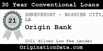 Origin Bank 30 Year Conventional Loans silver
