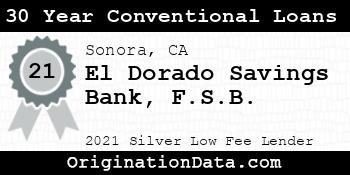 El Dorado Savings Bank F.S.B. 30 Year Conventional Loans silver