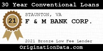 F & M BANK CORP. 30 Year Conventional Loans bronze