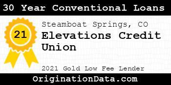Elevations Credit Union 30 Year Conventional Loans gold