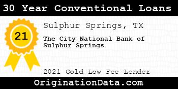 The City National Bank of Sulphur Springs 30 Year Conventional Loans gold