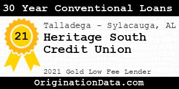 Heritage South Credit Union 30 Year Conventional Loans gold