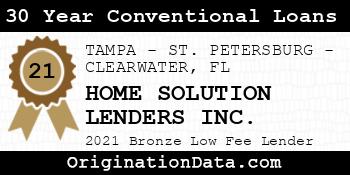 HOME SOLUTION LENDERS  30 Year Conventional Loans bronze