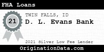 D. L. Evans Bank FHA Loans silver