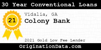 Colony Bank 30 Year Conventional Loans gold