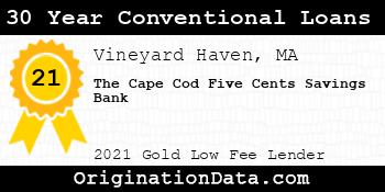 The Cape Cod Five Cents Savings Bank 30 Year Conventional Loans gold