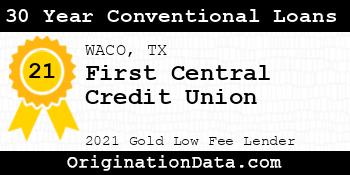 First Central Credit Union 30 Year Conventional Loans gold