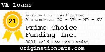 Prime Choice Funding  VA Loans gold
