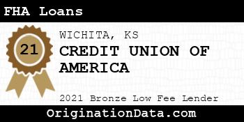 CREDIT UNION OF AMERICA FHA Loans bronze