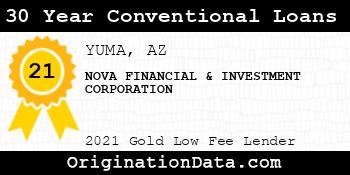 NOVA FINANCIAL & INVESTMENT CORPORATION 30 Year Conventional Loans gold