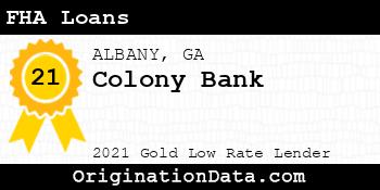 Colony Bank FHA Loans gold