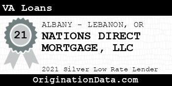 NATIONS DIRECT MORTGAGE  VA Loans silver